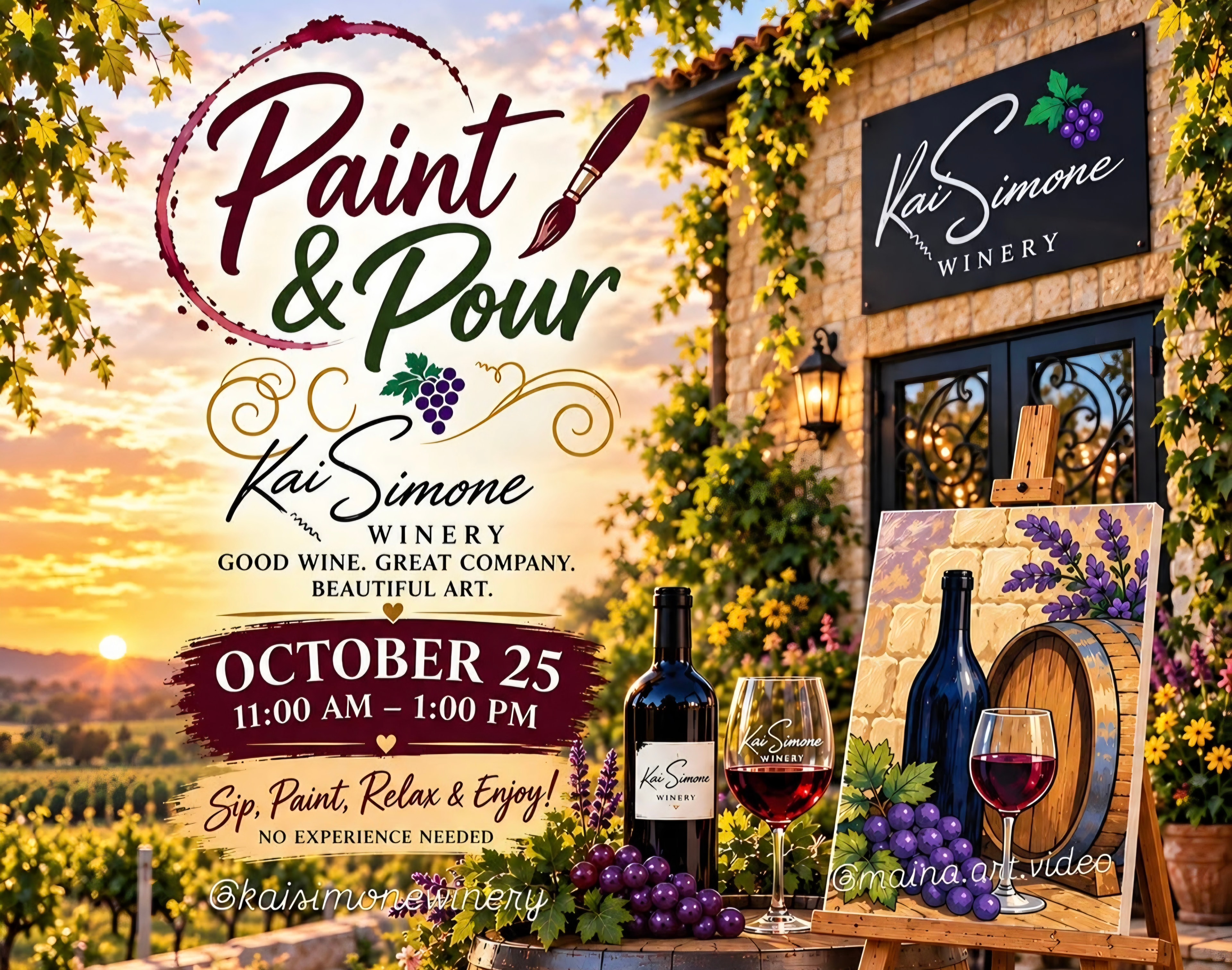 Paint & Sip w/ Maina Art